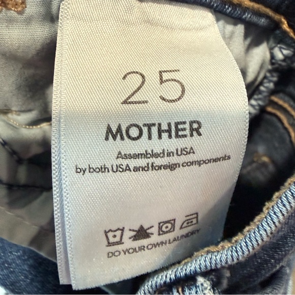 MOTHER The Hustler Roller Heel Size 25 Dark wash - Picture 3 of 6